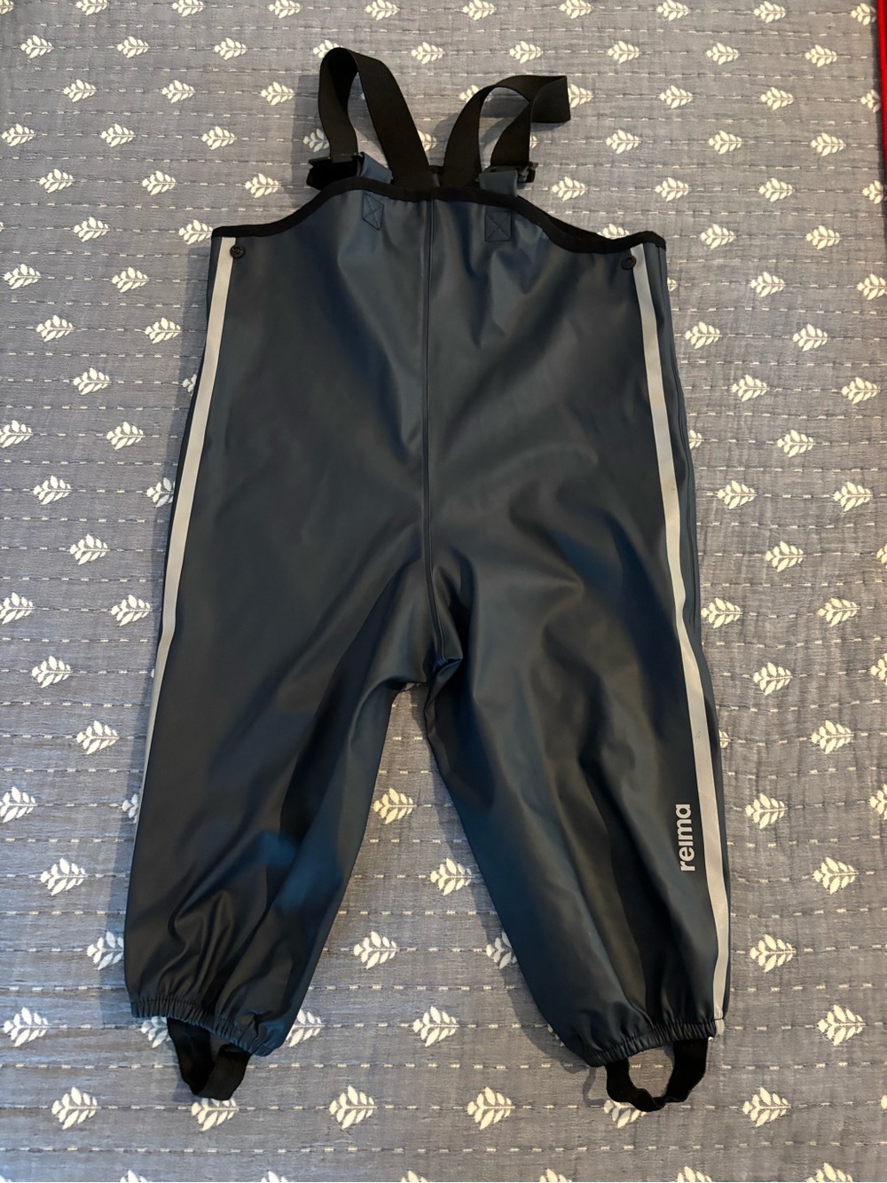 Reima Kids' Waterproof Rain Overalls - Navy